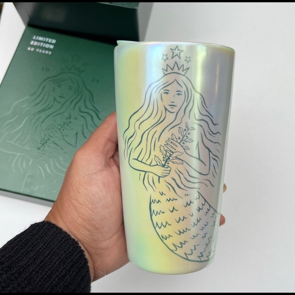 Starbucks Limited Edition 50th Anniversary Mermaid Siren Ceramic Hot Cup - Picture 5 of 10